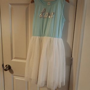 Arizona dress 14 L preteen/ teen mint and white.